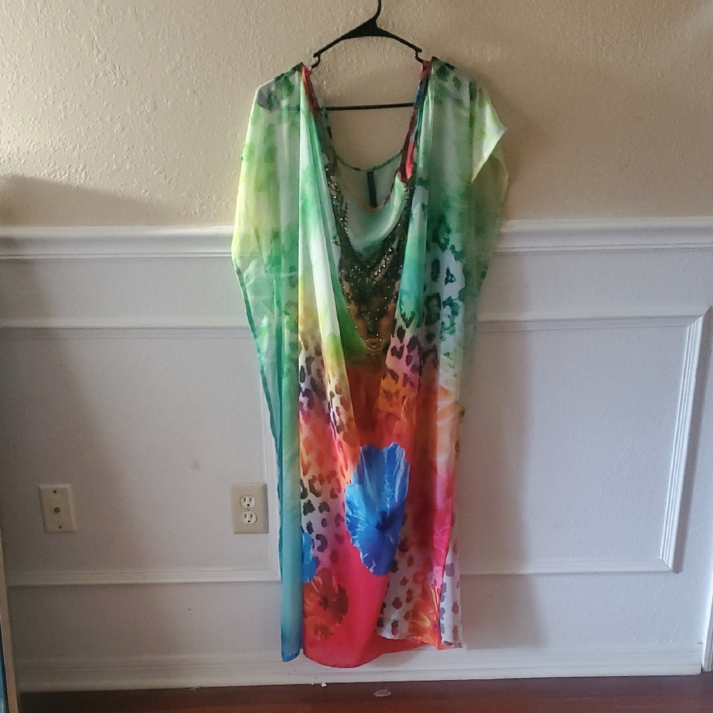 White Mark Colorful Women's Tunic